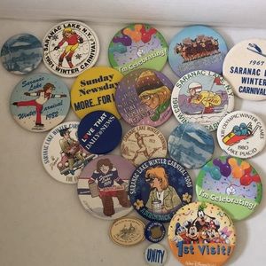 Vintage Pins-Saranak Lake, NY